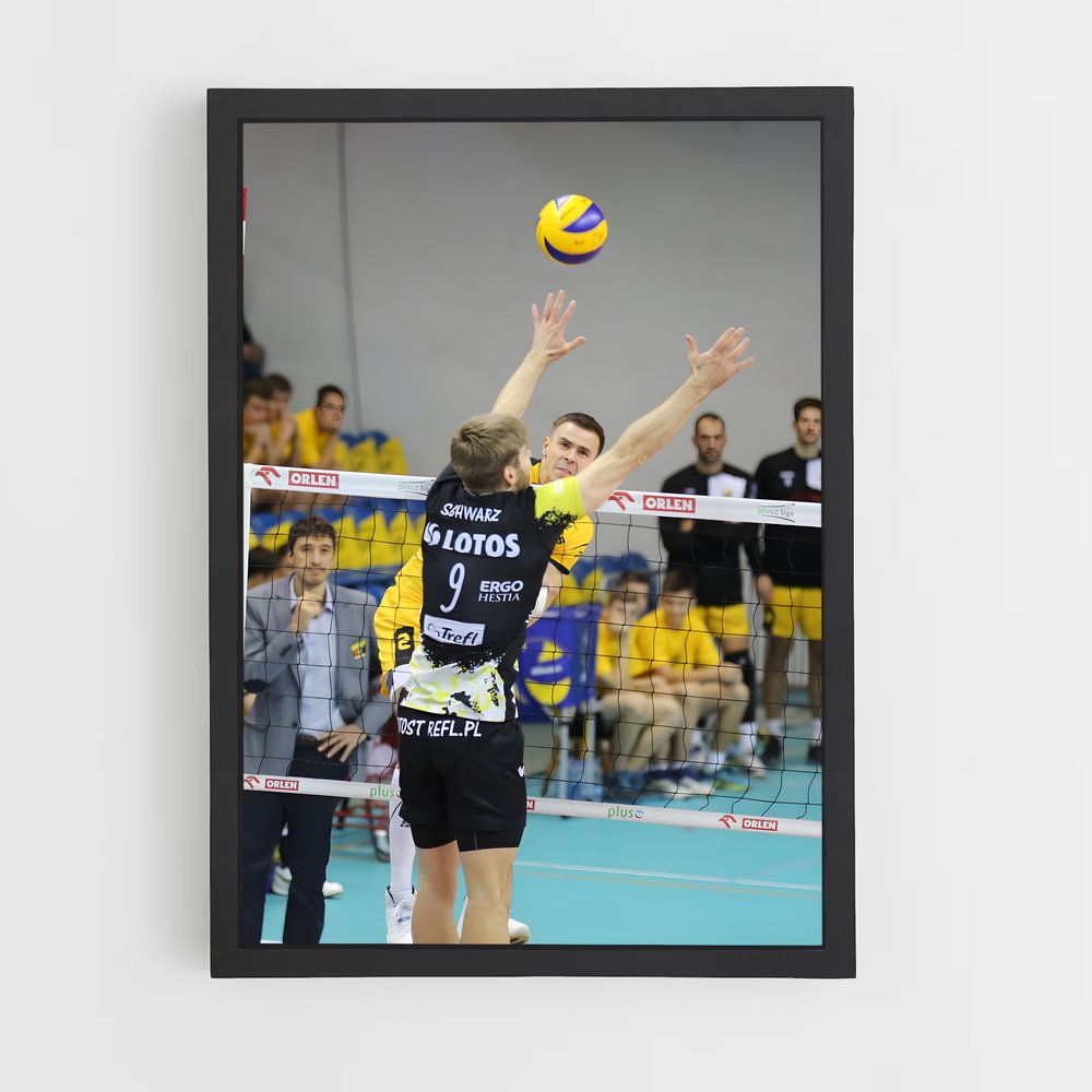 Poster Ace de la Plage – affiche Volleyball (vue 2)